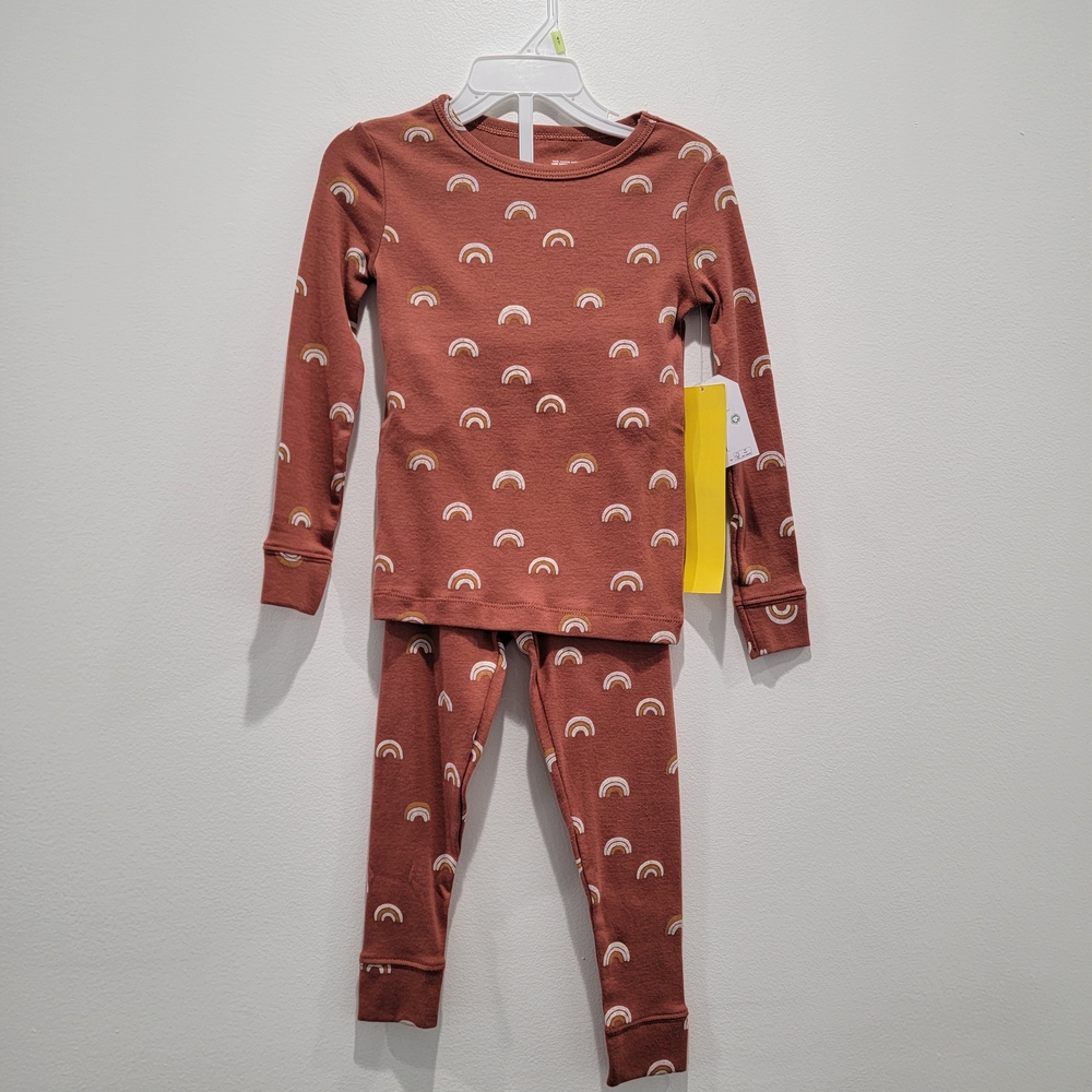 🆕️ Little Co. Rainbow Kids 2 Piece Pajama Set Sz 3T